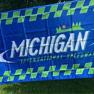 Michigan International Speedway Blue Bath Towel